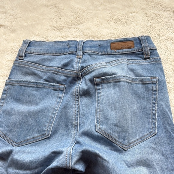 Garage Light Blue High Waisted Skinny Jeans 03 - Picture 7 of 10